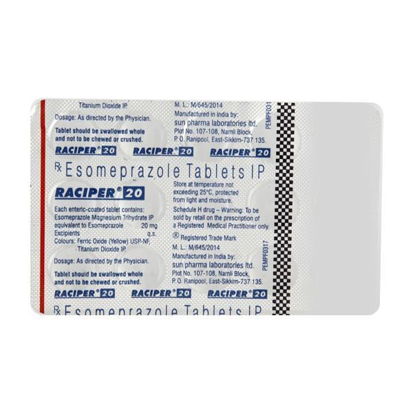 Raciper 20mg Tablet 15'S