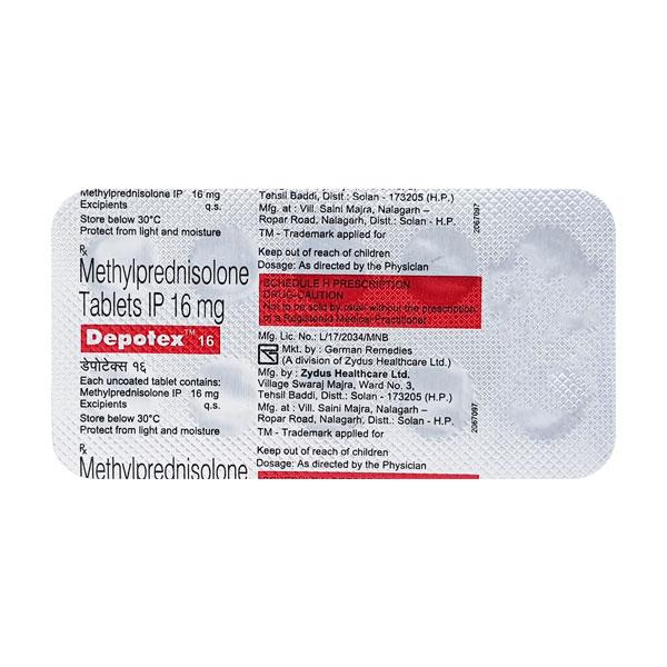 Depotex 16mg Tablet 10'S
