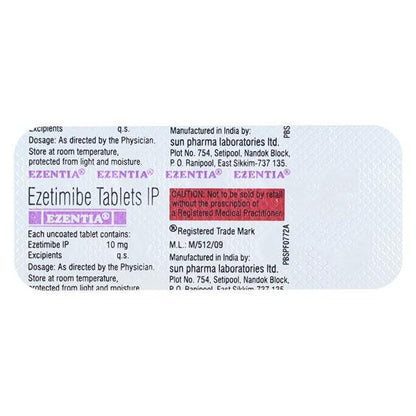 Ezentia 10mg Tablet 10'S - Global Surgicals