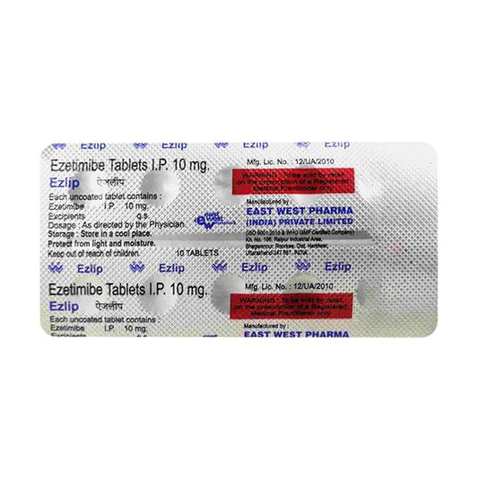 Ezlip 10mg Tablet 10'S - Global Surgicals
