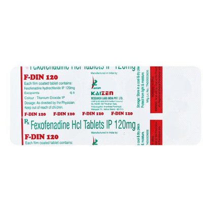 F DIN 120 Tablet 10's - Global Surgicals