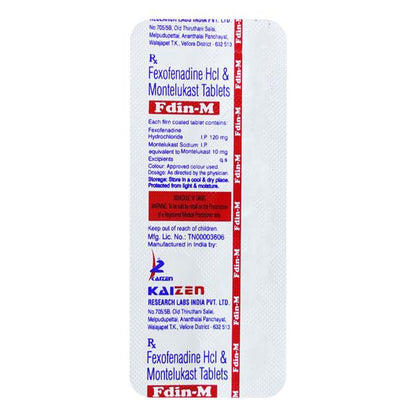 F DIN M Tablet 10's - Global Surgicals