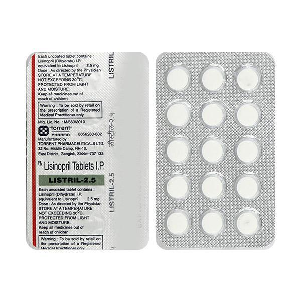 Listril 2.5mg Tablet 15'S
