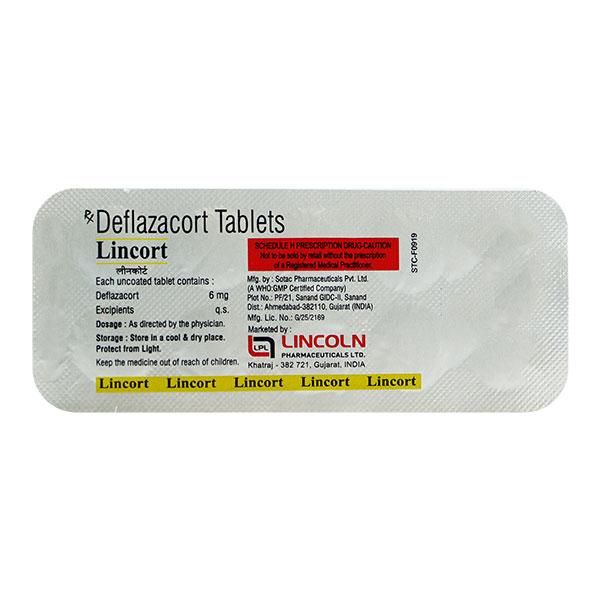 Lincort 6mg Tablet 10'S