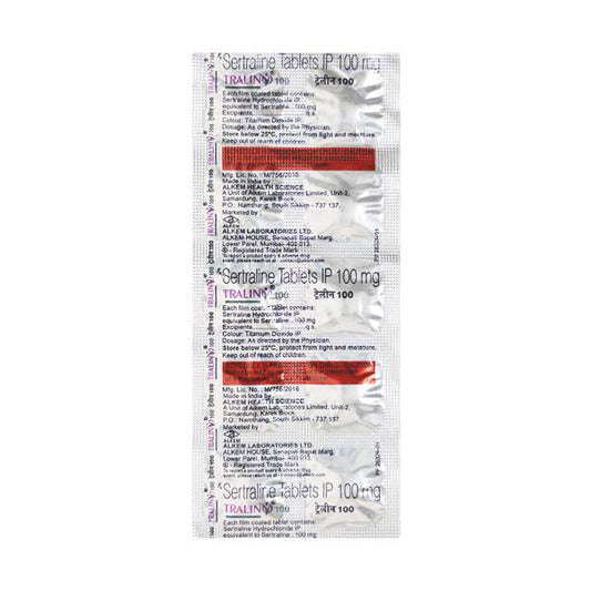 Tralin 100mg Tablet 10'S