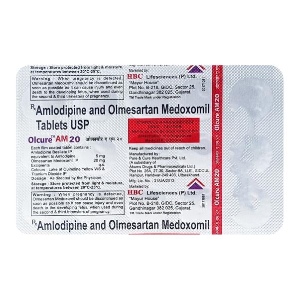 OLCURE AM 20 Tablet 15's