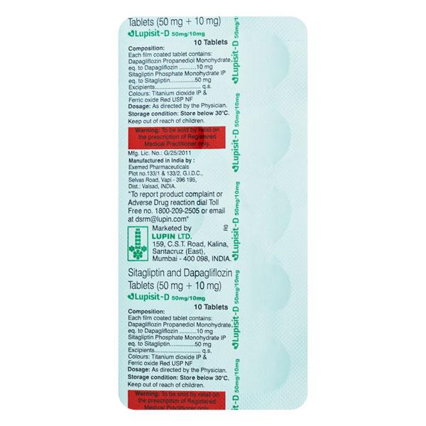 LUPISIT D 50/10 Tablet 10's