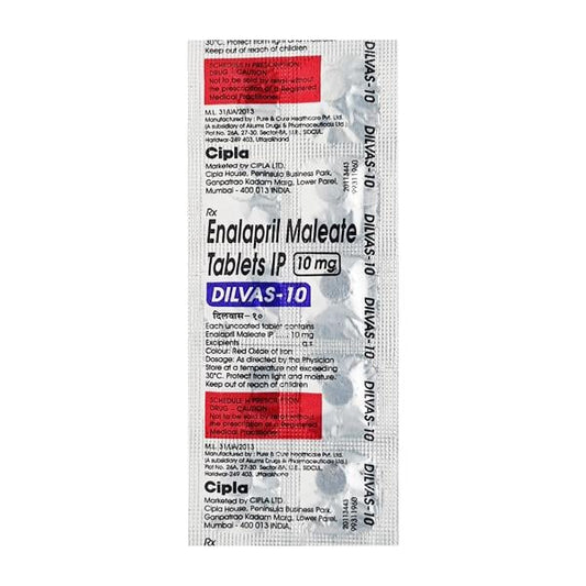 Dilvas 10mg Tablet 10'S