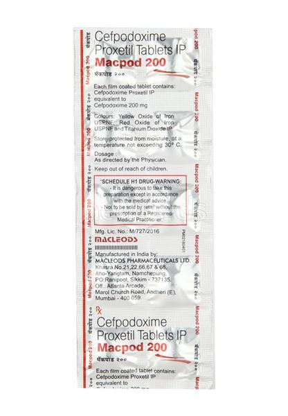 Macpod 200mg Tablet 10'S