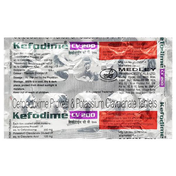 KEFODIME CV 200mg Tablet 10's
