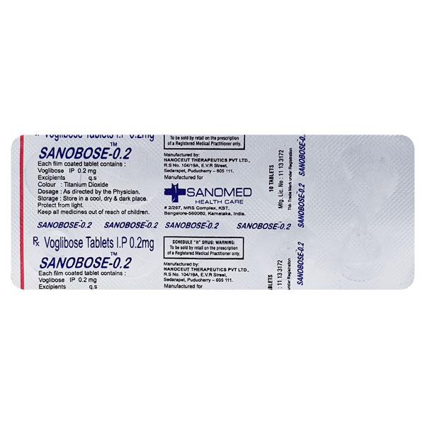 SANOBOSE 0.2 Tablet 10's
