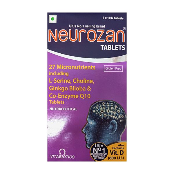NEUROZAN GLUTEN FREE 600iu Tablet 10's