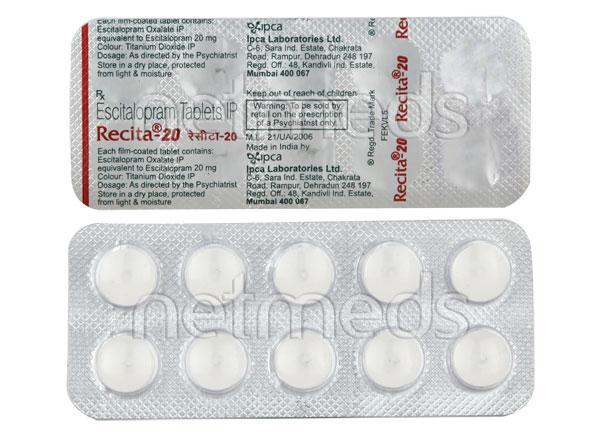 Recita 20mg Tablet 10'S