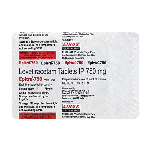 Epitra 750mg Tablet 10'S