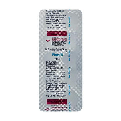 Flury 5mg Tablet 10'S