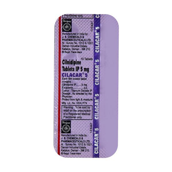 Cilacar 5mg Tablet 10'S