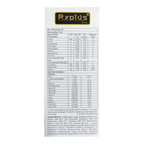 RX PLUS GLUTEN FREE Syrup 200ml