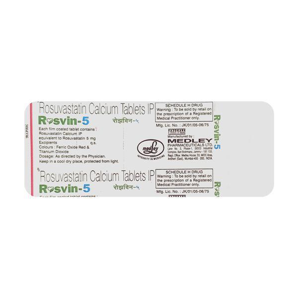 Rosvin 5mg Tablet 10'S