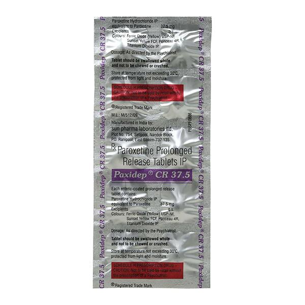 Paxidep CR 37.5mg Tablet 10'S