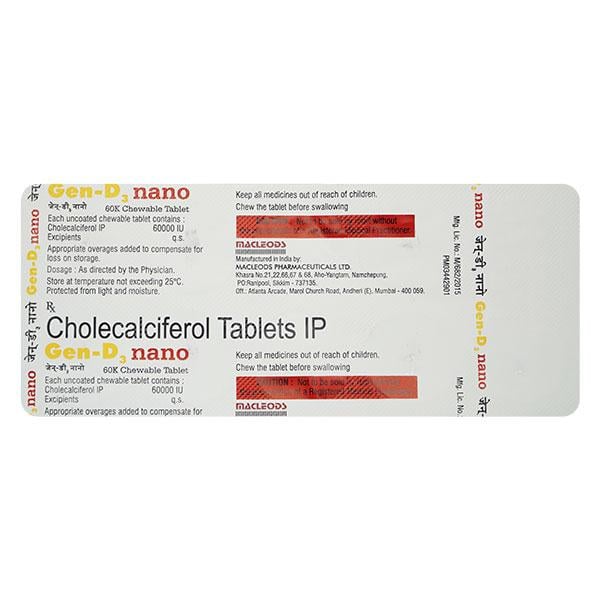 GEN D3 NANO Chewable Tablet 8's