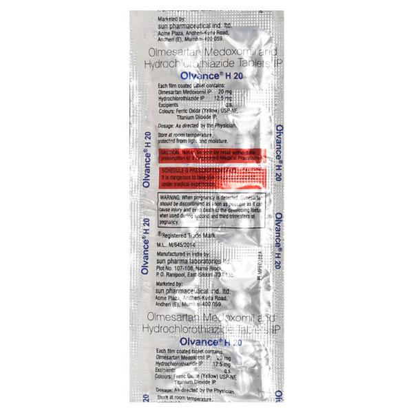 Olvance H 20mg Tablet 10'S