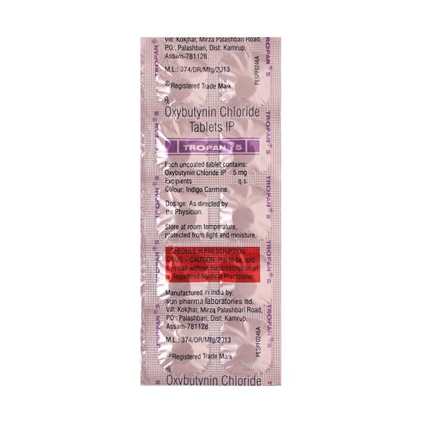 Tropan 5mg Tablet 10'S