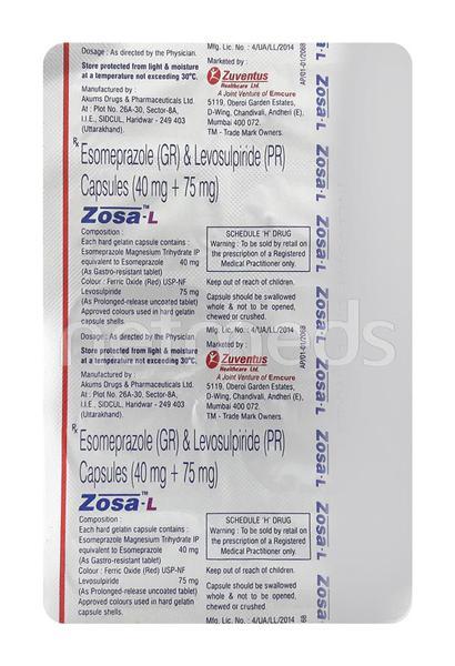 Zosa L Capsule 10'S