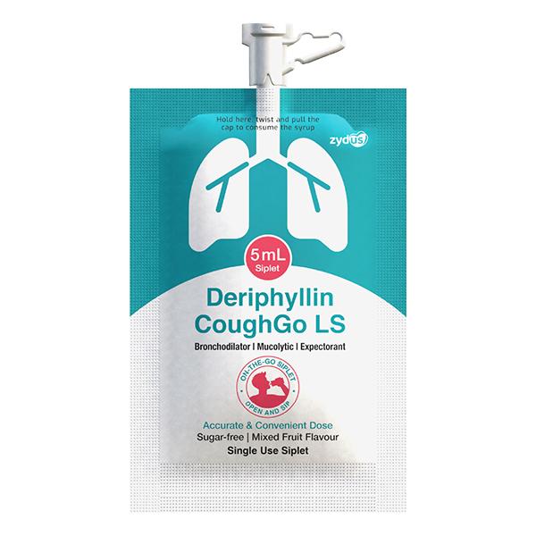 DERIPHYLLIN COUGHGO LS SUGAR FREE MIXED FRUIT FLAVOUR Siplet 5ml