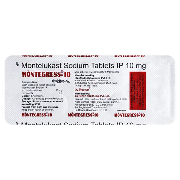 Montegress 10mg Tablet 10'S