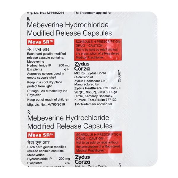 MEVA SR 200mg Capsule 15's