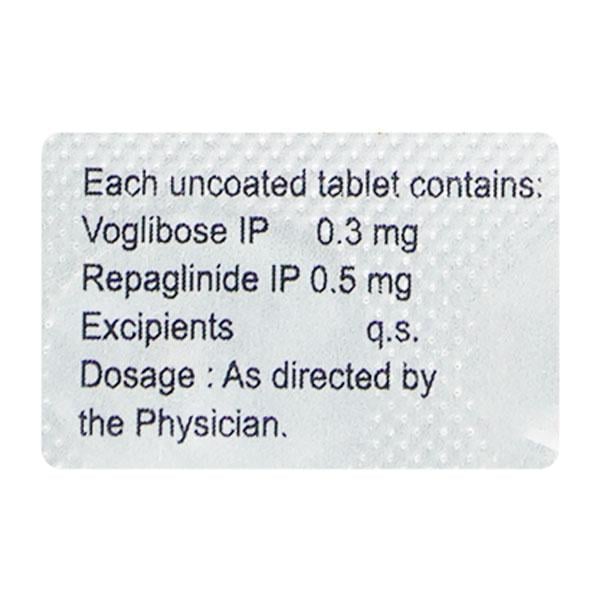 VOGLINORM R 0.5 Tablet 10's