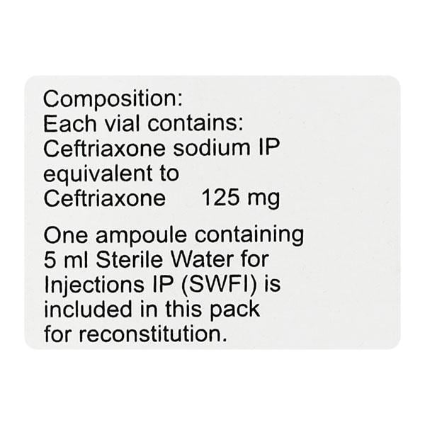 Monocef 125mg Injection 1's