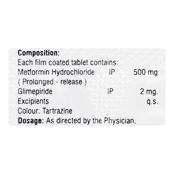 GLIMIGEM M 2/500mg Tablet 10's
