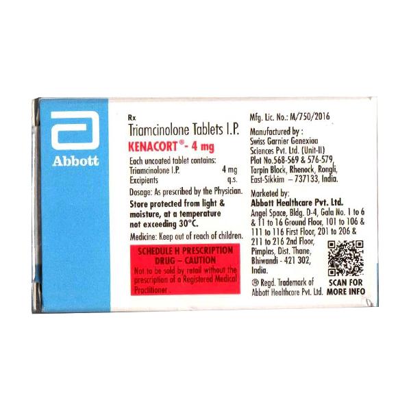 KENACORT 4mg Tablet 15's