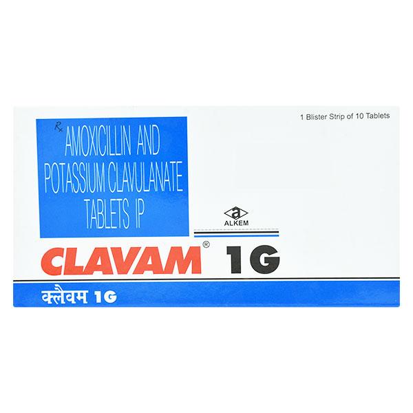 CLAVAM 1gm Tablet 10's