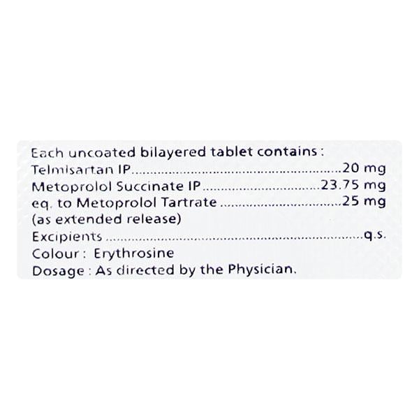 TELMIMAC M 25mg Tablet 10's
