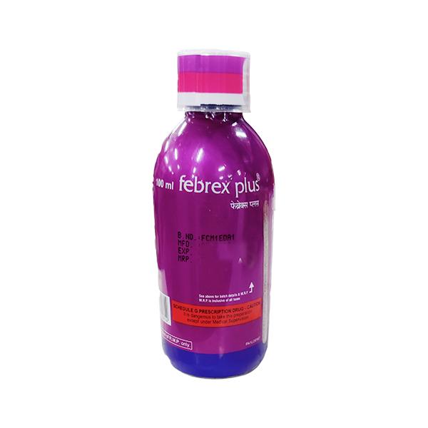 Febrex Plus Delicious Rose Flavour Syrup 100ml