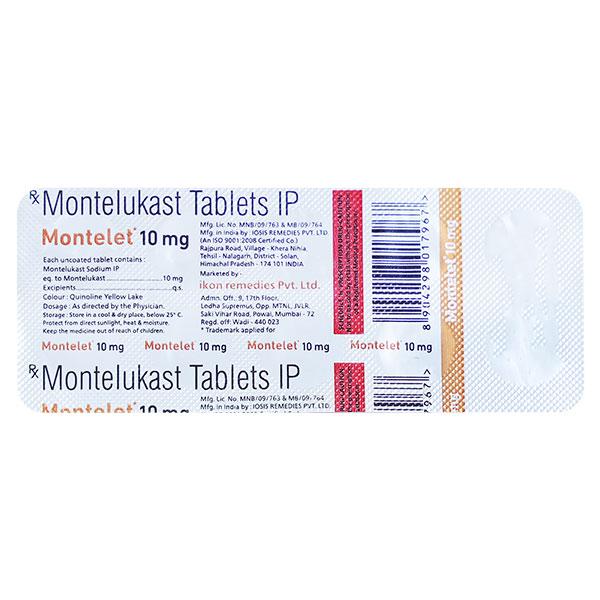 MONTELET 10mg Tablet 10's