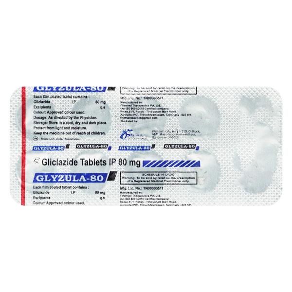GLYZULA 80 Tablet 10's