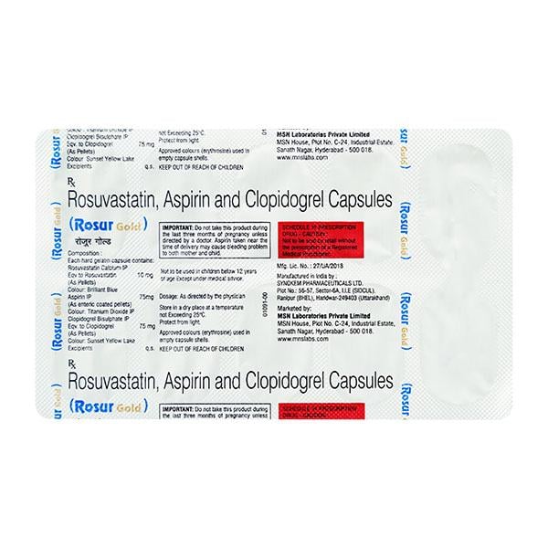 ROSUR GOLD 10mg Capsule 10's