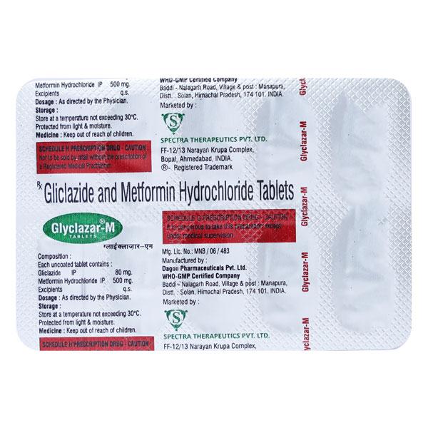 GLYCLAZAR M Tablet 10's