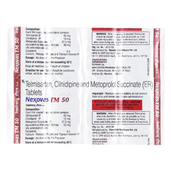 NEXOVAS TM 50 Tablet 10's