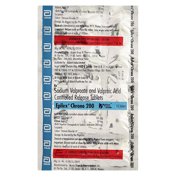 Epilex Chrono 200Mg Tablet 15's