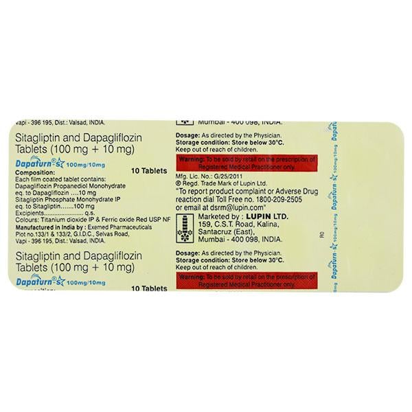 DAPATURN S 10/100 Tablet 10's