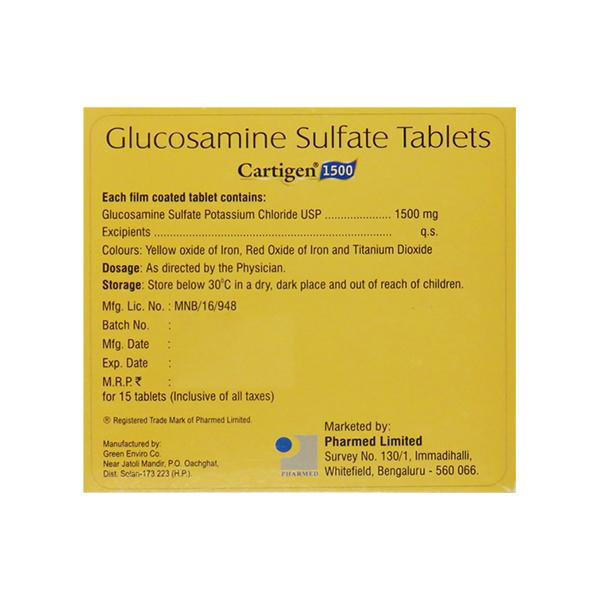 Cartigen 1500mg Tablet 15'S