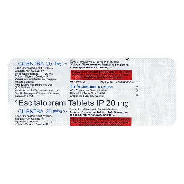 Cilentra 20mg Tablet 10'S