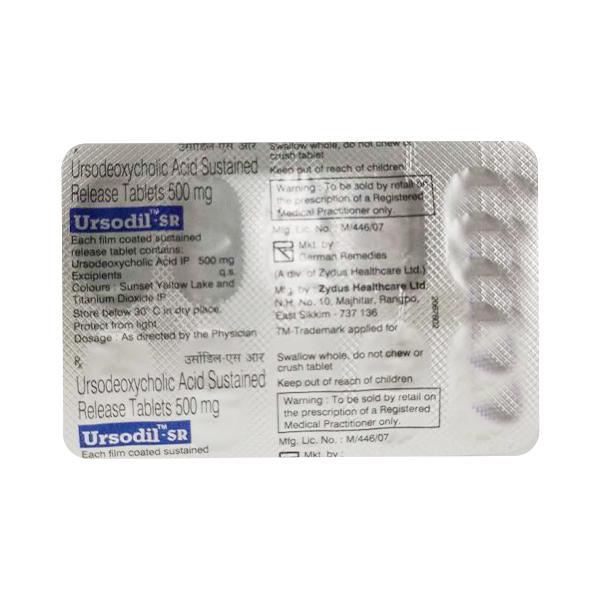 Ursodil SR 500mg Tablet 10'S