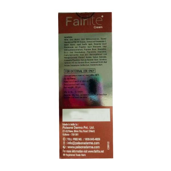 Fairlite Cream 20gm - Global Surgicals