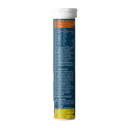 Fast&Up Melatonin with 5 mg Melatonin + 100 mg L-Theanine Strawberry Flavor, 20 Effervescent tablets | Helps fall asleep faster & Wake up refreshed | Fast Acting, 100% Natural, Non-Addictive