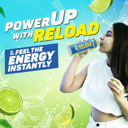 Fast&Up Reload Low Sugar Ready to Drink Instant Energy & Hydration Lemon Flavour, 500 ml